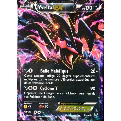 Carte Pokemon - YVELTAL EX - PV 170 - TBE