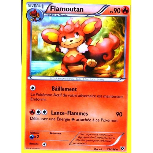 Carte Pokémon 23/146 Flamoutan 90 Pv Xy Neuf Fr