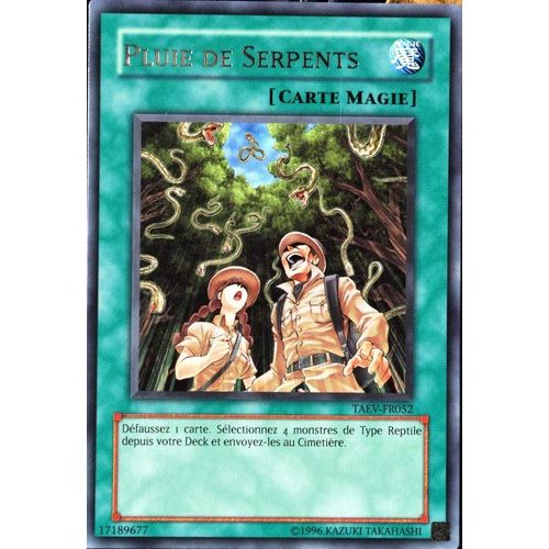 Carte Yu-Gi-Oh Taev-Fr052 Pluie De Serpents Neuf Fr
