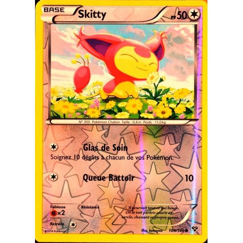 Carte Pokémon 104/146 Skitty 50 Pv Xy Neuf Fr