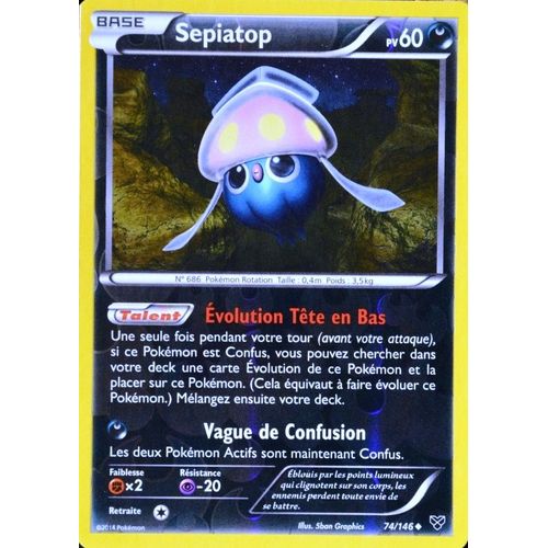 Carte Pokémon 74/146 Sepiatop 60 Pv Xy Neuf Fr