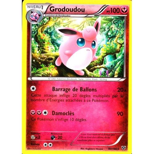 Carte Pokémon 90/146 Grodoudou 100 Pv Xy Neuf Fr