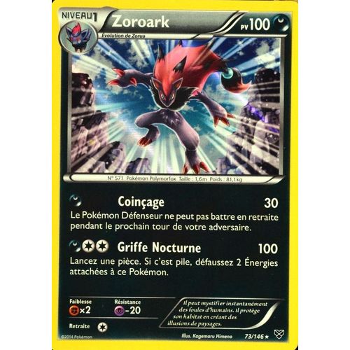 Carte Pokémon 73/146 Zoroark 100 Pv Xy Neuf Fr