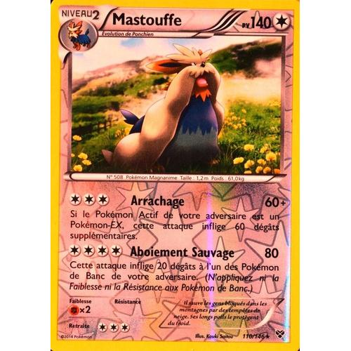 Carte Pokémon 110/146 Mastouffe 140 Pv Xy Neuf Fr