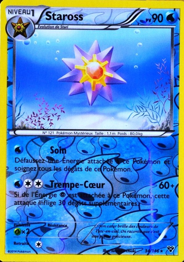 Carte Pokémon 34/146 Staross 90 Pv Xy Neuf Fr