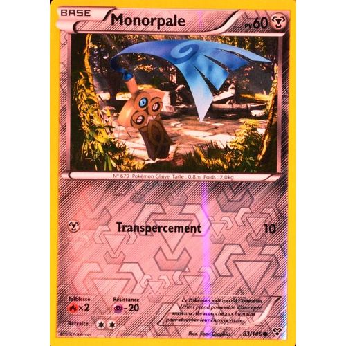 Carte Pokémon 83/146 Monorpale 60 Pv Xy Neuf Fr