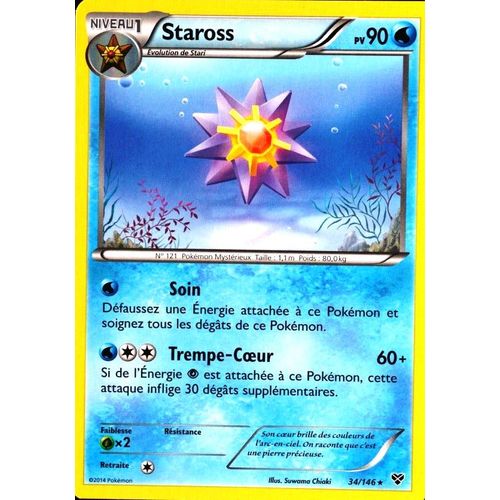 Carte Pokémon 34/146 Staross 90 Pv Xy Neuf Fr