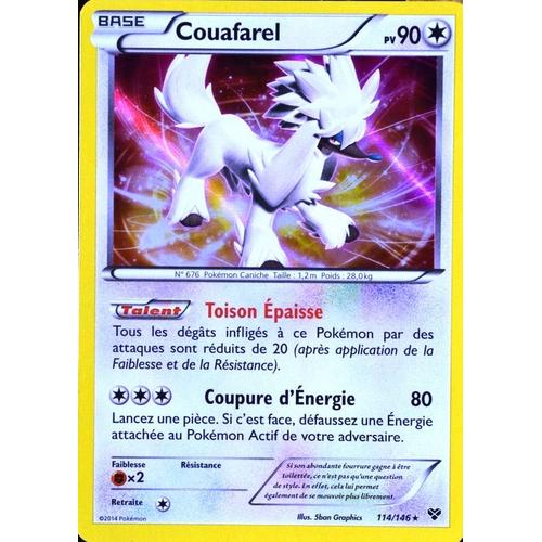 Carte Pokémon 114/146 Couafarel 90 Pv Xy Neuf Fr