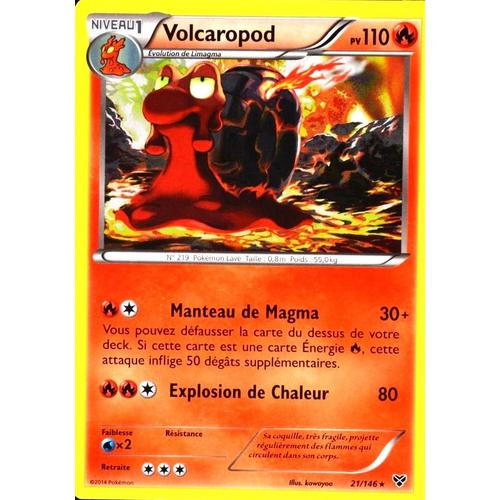 Carte Pokémon 21/146 Volcaropod 110 Pv Xy Neuf Fr