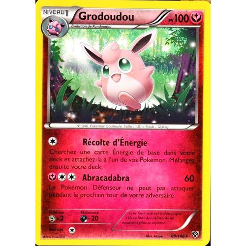 Carte Pokémon 89/146 Grodoudou 100 Pv Xy Neuf Fr