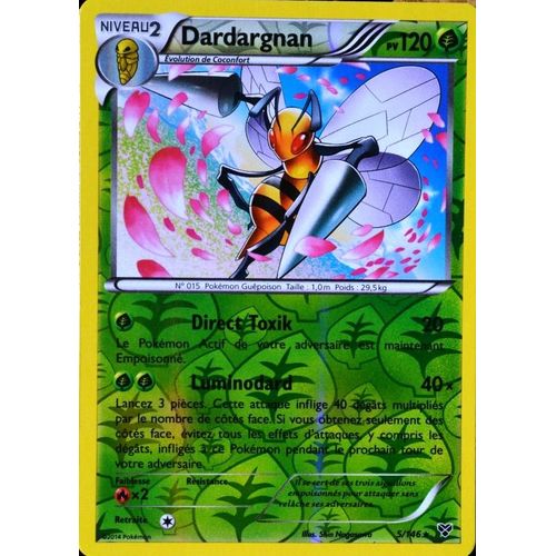 Carte Pokémon 5/146 Dardargnan 120 Pv Xy Neuf Fr