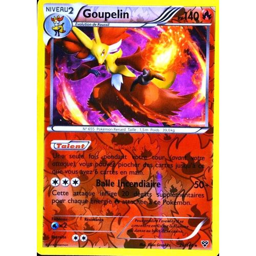 Carte Pokémon 26/146 Goupelin 140 Pv Xy Neuf Fr