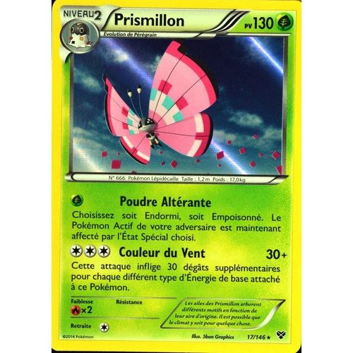 Carte Pokémon 17/146 Prismillon 130 Pv Xy Neuf Fr