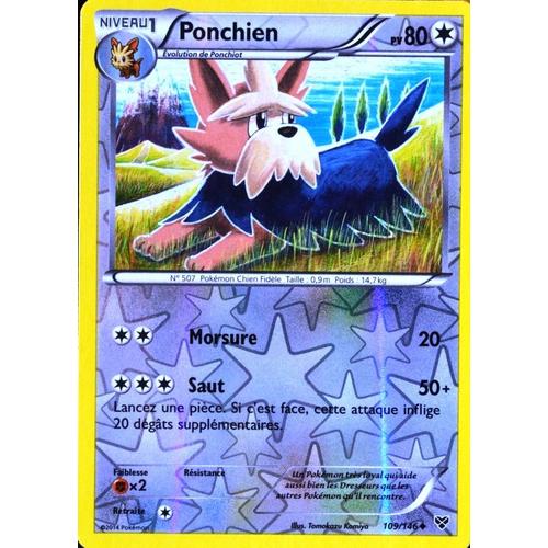 Carte Pokémon 109/146 Ponchien 80 Pv Xy Neuf Fr