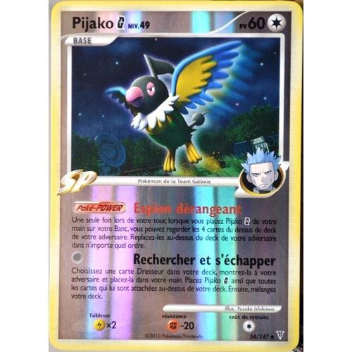 Carte Pokémon 54/147 Pijako 60 Pv Platine Vs Neuf Fr