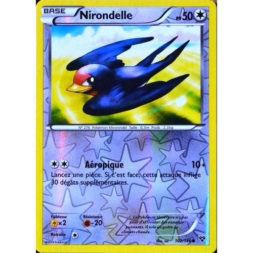 Carte Pokémon 102/146 Nirondelle 50 Pv Xy Neuf Fr