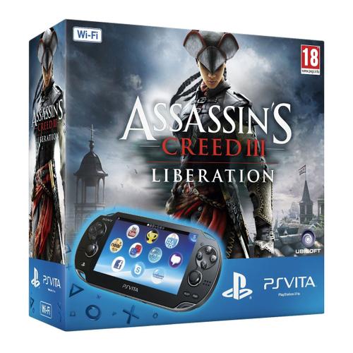Pack Ps Vita Wi-Fi + Assassin's Creed Iii : Lib Voucher + Carte Mémoire 4 Go