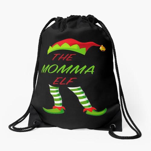 Sac à dos Le cadeau de Noël drôle de maman elfe Sac à cordon pour le sport cadeau