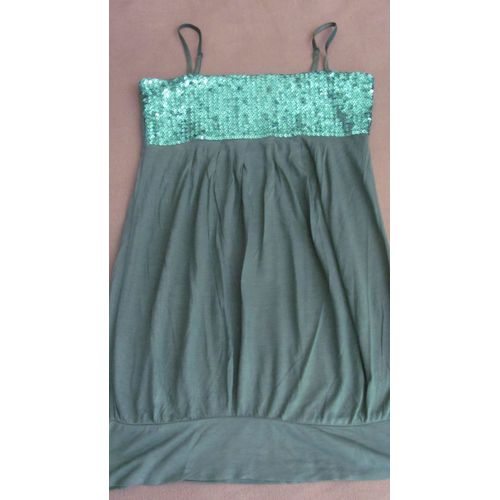 Débardeur Loona Vert Pailleté