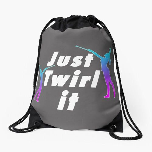 Sac à dos Top amusant Baton Twirling Just Twirl it Gift Design Sac à cordon pour le sport cadeau