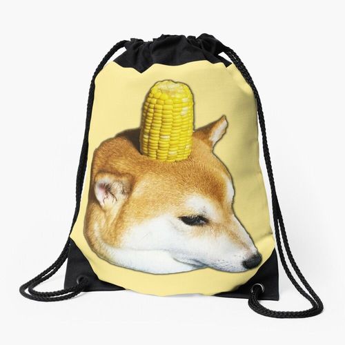 Sac à dos chien shibe de maïs Sac à cordon pour le sport cadeau