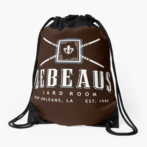 Sac à dos Salle de cartes Lebeau - La Nouvelle-Orléans, LA Sac à cordon pour le sport cadeau