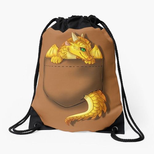 Sac à dos Ailes de Feu - Pocket Sunny Dragon Sac à cordon pour le sport cadeau
