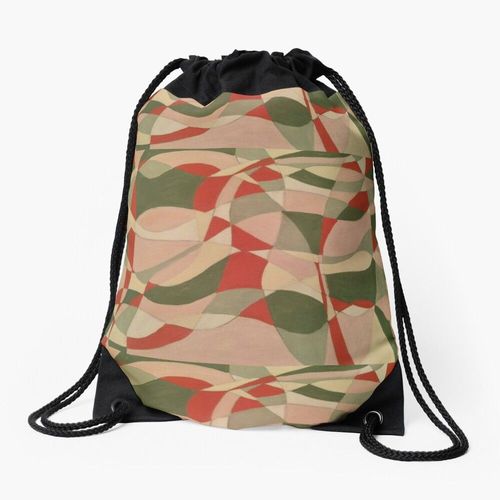 Sac à dos Résumé - rouge et vert Sac à cordon pour le sport cadeau