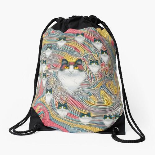 Sac à dos Chats abstraits de Fibonacci Sac à cordon pour le sport cadeau