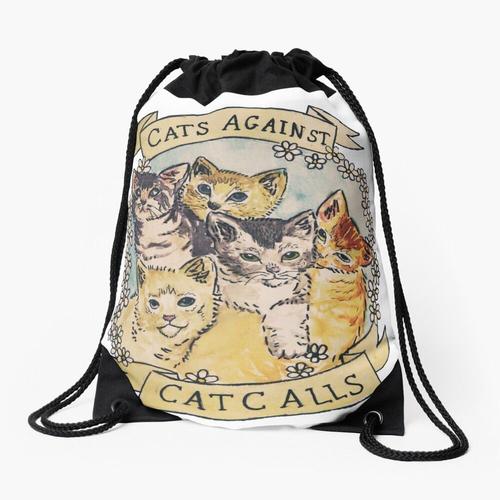 Sac à dos Chats contre les appels de chat ORIGINAL (VOIR V2 DANS MA BOUTIQUE) Sac à cordon pour le sport cadeau