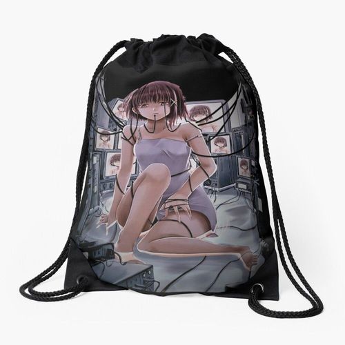 Sac à dos Lain Iwakura - Expériences en série Lain Sac à cordon pour le sport cadeau