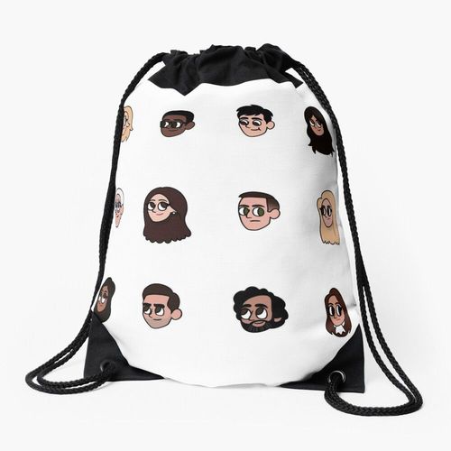 Sac à dos Les personnages du bon endroit Sac à cordon pour le sport cadeau