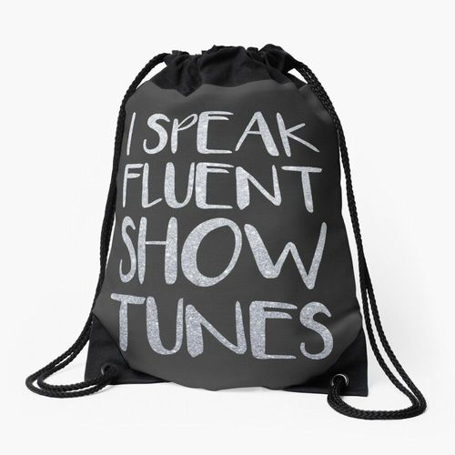 Sac à dos Je parle couramment Showtunes Sac à cordon pour le sport cadeau