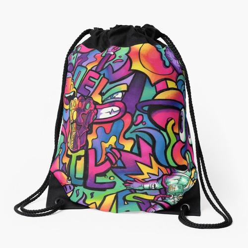 Sac à dos C H A M E L E O N Copic Marker Doodle Sac à cordon pour le sport cadeau