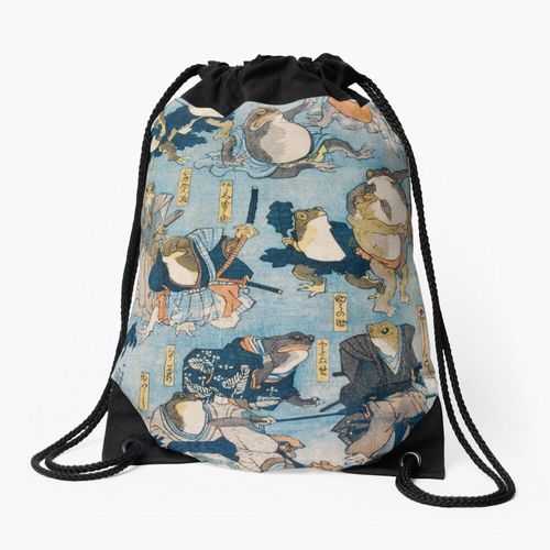 Sac à dos Grenouilles féodales Sac à cordon pour le sport cadeau
