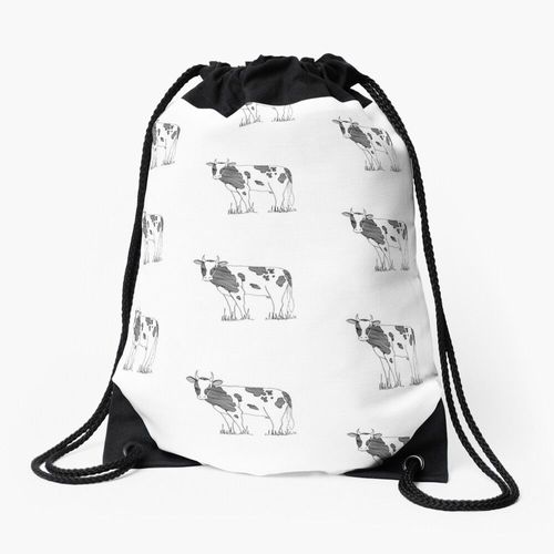 Sac à dos Vache heureuse Sac à cordon pour le sport cadeau