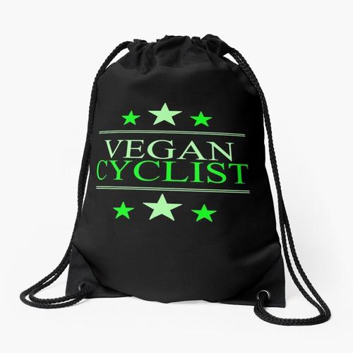 Sac à dos Cycliste végétalien Cyclisme végétalien VTT Gravel Bike Sac à cordon pour le sport cadeau