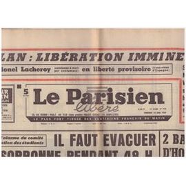 Le Parisien Libéré N°7398 Du 14 06 1968