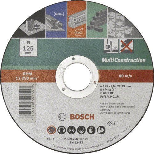 Disque tronçonneuse 125 x1 plat