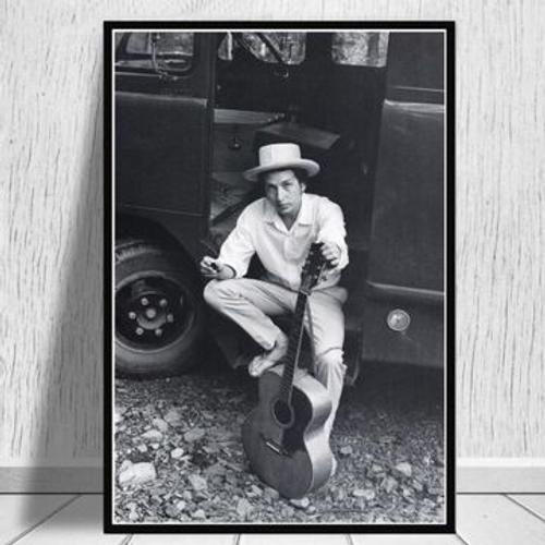 Affiche sur toile Bob Dylan, peinture sur toile,mpression murale Poster pour salon chambre ¿¿ coucher d¿¿cor sans cadre(50*70cm)