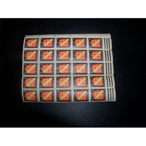 Planche De 25 Timbres  Blason D'alsace De 1947