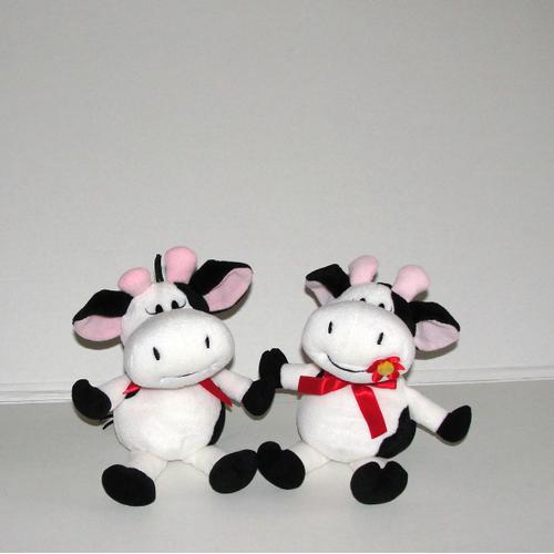 Mr Et Mme Vache Peluche Gipsy 18cm