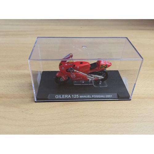 Moto Miniature Gilera 125 Manuel Poggiali 2001-Altaya
