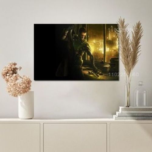Affiche pla de jeu de la r¿¿volution humaine Deus Ex sur toile,mpression murale Poster pour salon chambre ¿¿ coucher d¿¿cor sans cadre(40*50cm)
