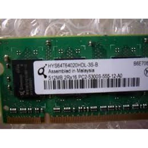 Barrette de memoire 512MB 2RX16 PC2-5300S-555-12-AO