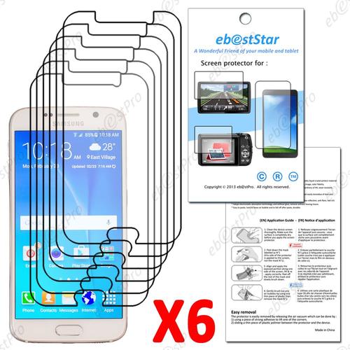 Ebeststar ® Lot X6 Film Protection D'écran Anti Rayures Protecteur Transparent Pour Samsung Galaxy S6 Sm-G920f, G920