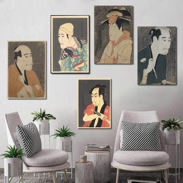 Affiche de dcoration en toile Sharaku toshusai,mpression m... - 2