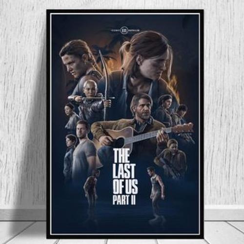 Affiche sur toile The Last of Us Part II-Gaming impression murale Poster pour salon chambre à coucher décor sans cadre(60*90cm)