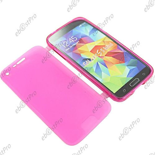 Ebeststar ® Coque Portefeuille À Rabat Housse Etui Livre Silicone Gel Pour Samsung Galaxy S5 Mini Sm-G800 G800f G800h, Couleur Rose + Film Protection D'écran