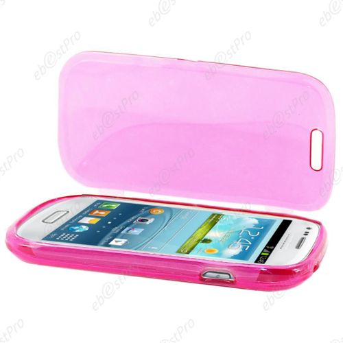 Ebeststar ® Coque Portefeuille À Rabat Housse Etui Livre Silicone Gel Pour Samsung Galaxy S3 Mini Gt-I8190, I8190n, Couleur Rose + Film Protection D'écran